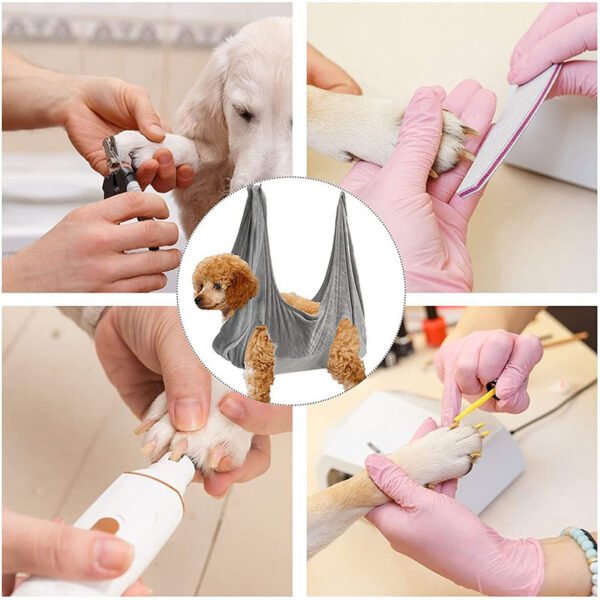 Pet Dog Cat Grooming Hammock Harness Dog Hammock Restraint Bag Helper Breathable Dogs Grooming Trimming Hammock Helper Cats - Image 8