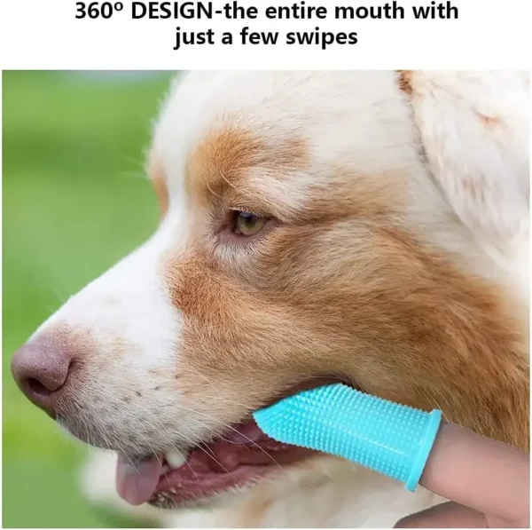 1PC Dog Super Soft Pet Finger Toothbrush Teeth Cleaning Bad Breath Care Nontoxic Silicone Tooth Brush Tool Dog Cat Supplies - AliExpress - Image 5