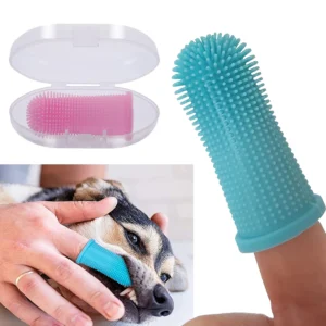 1PC Dog Super Soft Pet Finger Toothbrush Teeth Cleaning Bad Breath Care Nontoxic Silicone Tooth Brush Tool Dog Cat Supplies - AliExpress
