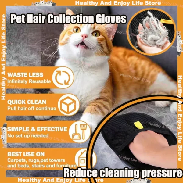Pet Hair Cleaning And Collection Gloves Pet Double-sided Multi-functional Beauty Glove Tool Reduce The Pressure Of Pet Ownership - AliExpress 15 - Image 3