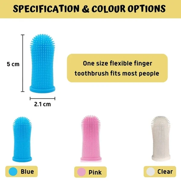 1PC Dog Super Soft Pet Finger Toothbrush Teeth Cleaning Bad Breath Care Nontoxic Silicone Tooth Brush Tool Dog Cat Supplies - AliExpress - Image 6