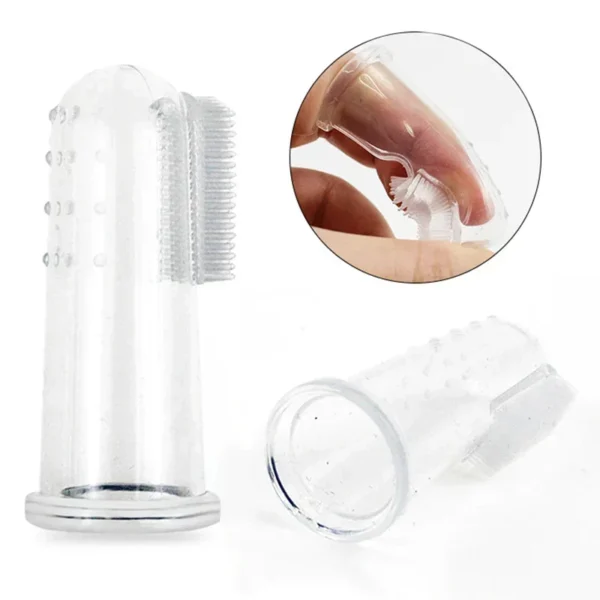 Super Soft Pet Finger Toothbrush Teddy Dog Brush Bad Breath Tartar Teeth Care Tool Dog Cat Cleaning Silicagel Pet Supplies - AliExpress - Image 3
