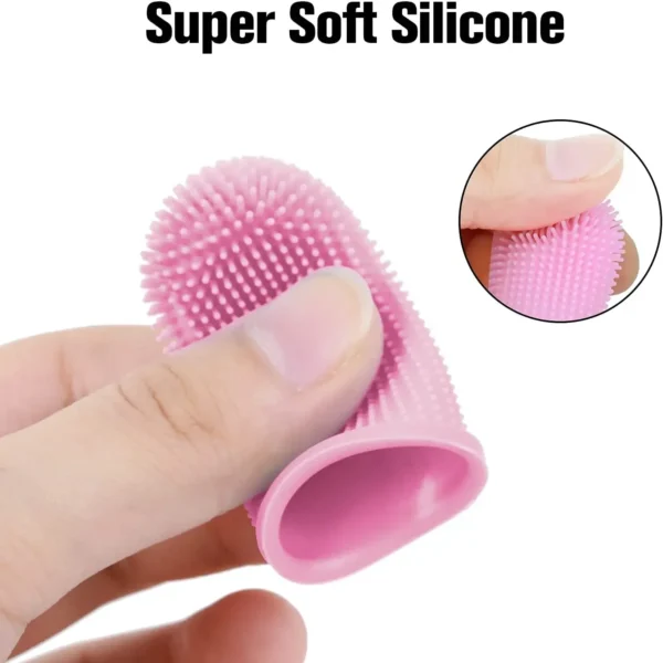 1PC Dog Super Soft Pet Finger Toothbrush Teeth Cleaning Bad Breath Care Nontoxic Silicone Tooth Brush Tool Dog Cat Supplies - AliExpress - Image 4