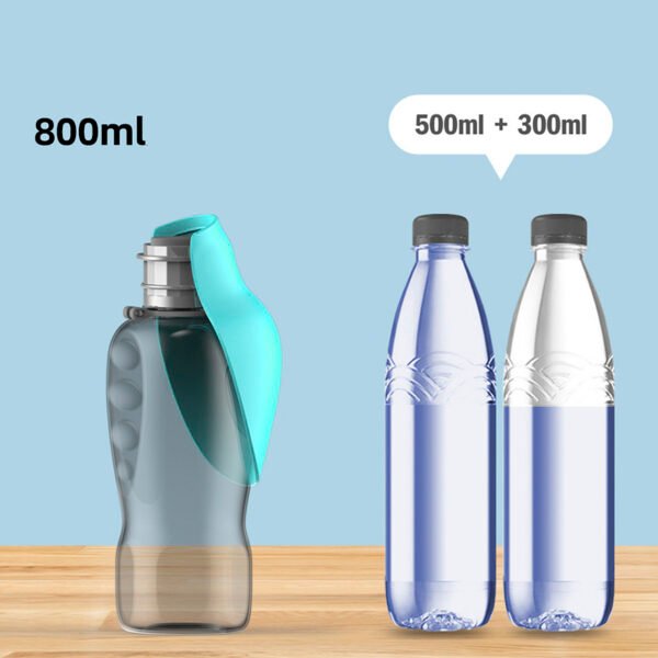 800ml Dogs Water Bottle Portable High Capacity Leakproof Pet Foldable Drinking Bowl Golden Retriever Outdoor Walking Supplies Pet Products - Image 10