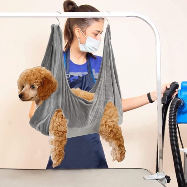 Pet Dog Cat Grooming Hammock Harness Dog Hammock Restraint Bag Helper Breathable Dogs Grooming Trimming Hammock Helper Cats - Image 6