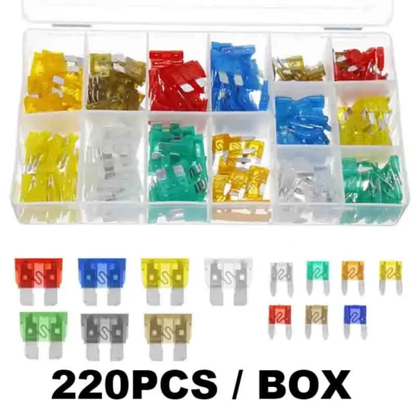 Fuse boxes come in various specifications, with 60 and 120PCS not having medium fuses, while 60PCS are packaged in bags - AliExpress 13 - Image 5