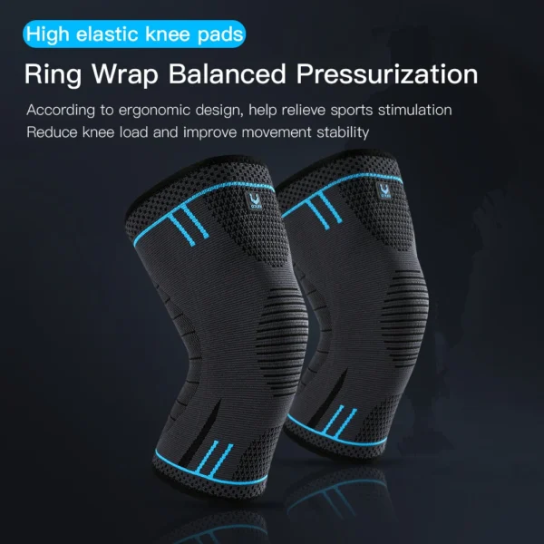 1 Pcs Compression Knee Support Sleeve Elastic Breathable Knee Pads Brace Springs Gym Sports Protector Basketball Volleyball Run - AliExpress 18 - Image 3