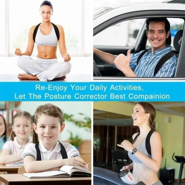 Adjustable Back Shoulder Posture Corrector Belt Clavicle Spine Support Reshape Your Body Home Office Sport Upper Back Neck Brace - AliExpress 18 - Image 3