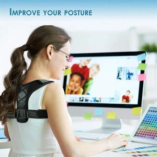 Adjustable Back Shoulder Posture Corrector Belt Clavicle Spine Support Reshape Your Body Home Office Sport Upper Back Neck Brace - AliExpress 18 - Image 2