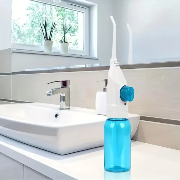 Household High Pressure Oral Irrigator Portable Teeth Clean Water Dental Floss Manual High Pressure Water Toothpick - AliExpress - Image 5