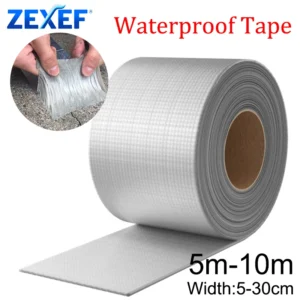 Waterproof Tape High Temperature Resistance Aluminum Foil Thicken Butyl Tape Wall Pool Roof Crack Duct Repair Sealed Self Tape - AliExpress 13