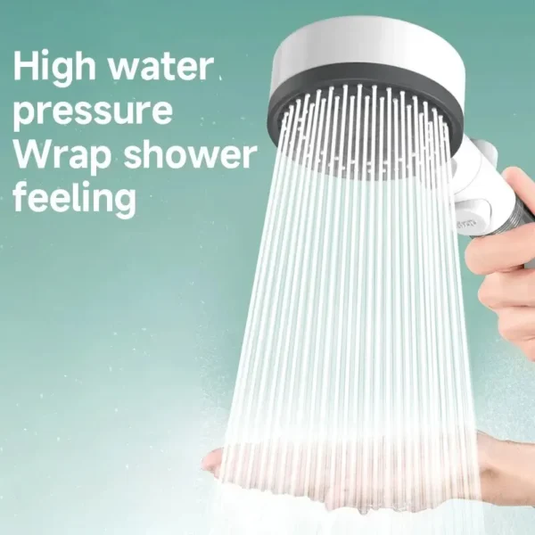 High Quality 8 Mode Shower Head Water Filter Adjustable High Pressure Shower Portable One-Key Stop Shower Bathroom Accessories - Image 5