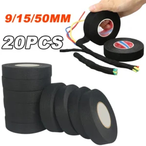 Electrical Insulating Tape Heat Resistant Harness Tape 9/15/50MM Car Cable Harness Wiring Loom Protection Waterproof Tape - AliExpress 13