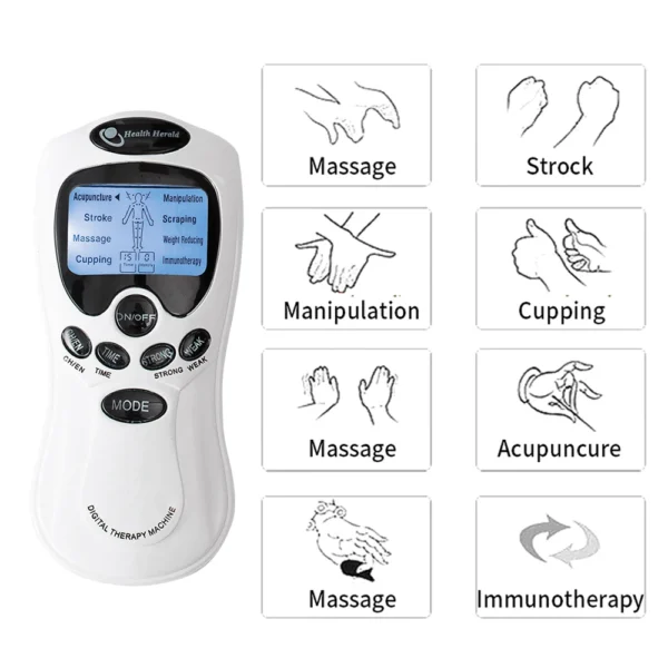 Electric Massage Instrument EMS Tense Machine Pulse Massager Tens Acupuncture Electrical Muscle Stimulator for Neck Back Body - AliExpress 66 - Image 3