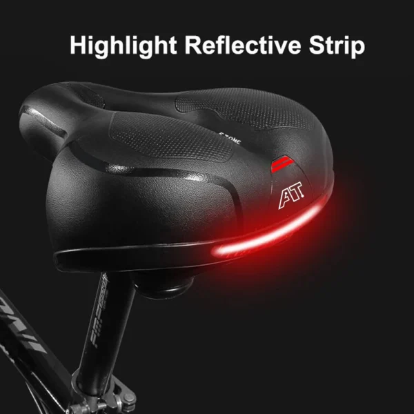 Hollow Breathable Bicycle Saddle Men Women MTB Road Bike Saddle Shock Absorbing Comfortable Big Butt Bike Seat Safety Warning - AliExpress 18 - Image 2