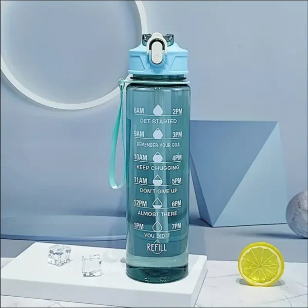 800ml/27oz Large Capacity Sports Water Bottle Leak Proof Plastic Drinking Cup With Time Scale Suitable For Travel Fitness Sports - AliExpress 18 - Image 3