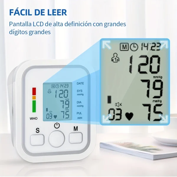 Medical Arm Blood Pressure Monitor gauge Playback Sphygmomanometer For Elderly Accurate Measurement digital tensiometers - Image 3