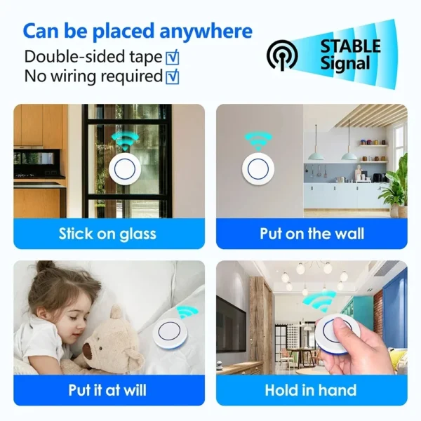 RF 433MHz Wireless Light Switch 220V 110V 10A Relay Controlle Mini Round Button Wall Panel Switch Remote Control For LED Lamp - AliExpress 13 - Image 6