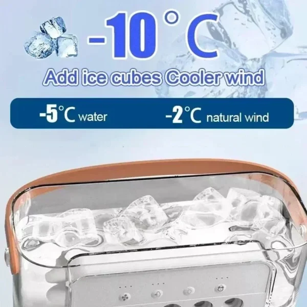 3 In 1 New Fan AIr Conditioner Household Small Air Cooler LED Night Light Portable Humidifier Air Adjustment Fan Office Home Fan - AliExpress 6 - Image 2