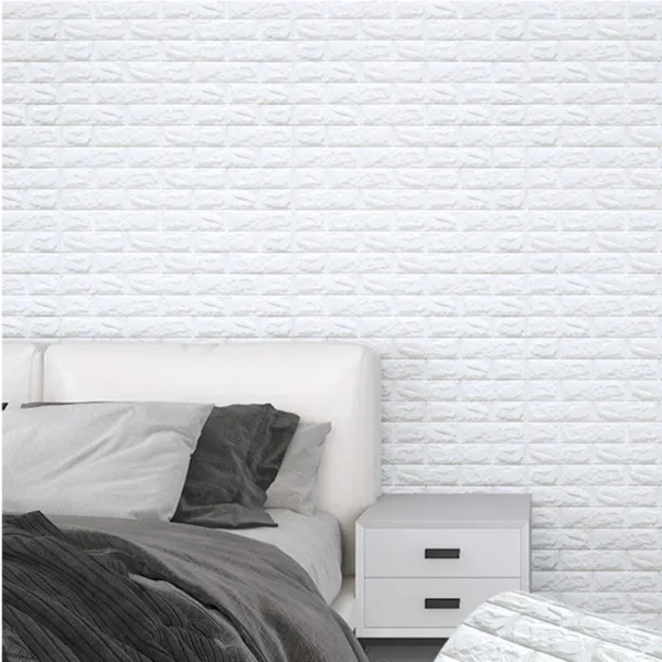 70cm*2m 3D Soft Foam Brick Wallpaper Sticker Roll DIY Self Adhesive Living Room Home Kitchen Bathroom Decorative Wall Paper - AliExpress 13 - Image 2