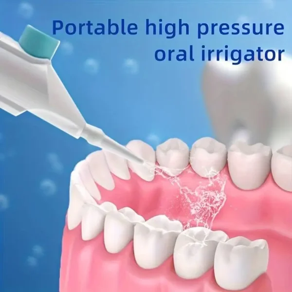 Household High Pressure Oral Irrigator Portable Teeth Clean Water Dental Floss Manual High Pressure Water Toothpick - AliExpress - Image 2