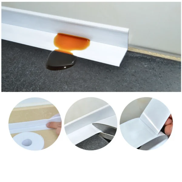 Shower Bath Sealing Tape Strips PVC Self Adhesive Waterproof Wall Sticker for Bathroom Kitchen Seal Caulk Strip Sink Mold Proof - AliExpress 13 - Image 5