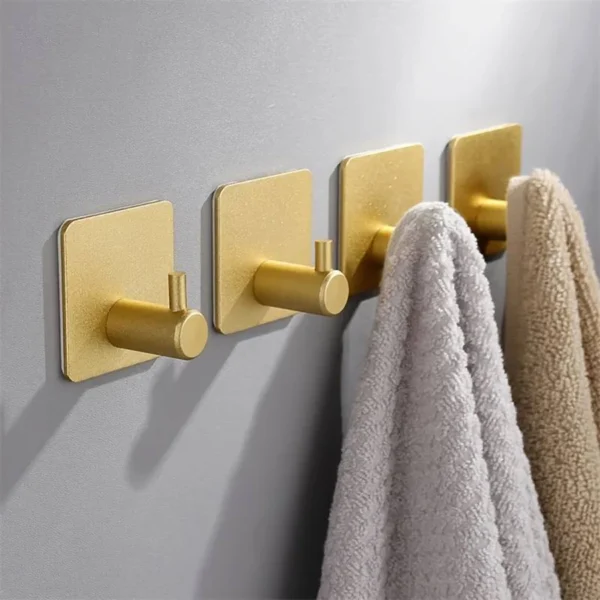 Modern style stainless steel adhesive hooks for bathroom room kitchen clothes hats clutter storage - AliExpress 13 - Image 6